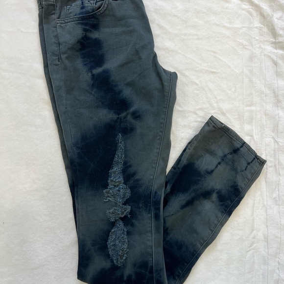 J BRAND Boutique Tie Dye Distressed Ripped Jeans Slash Berlin Jeans Denim 31 - Picture 8 of 10